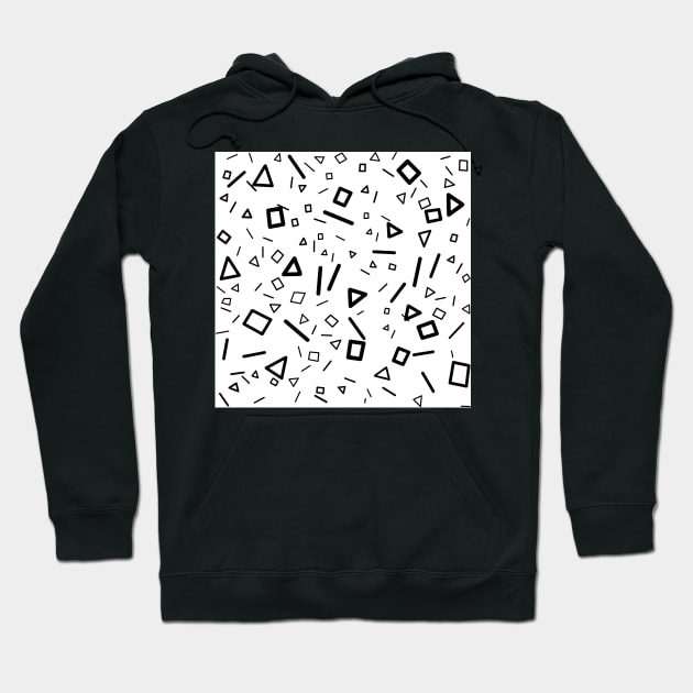 Scattered Shapes Hoodie by diffrances